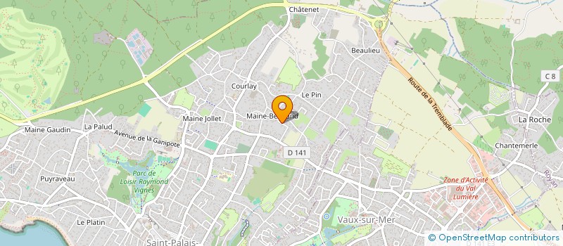 localisation de l'entreprise MONSIEUR PATRICK HUBE  SAINT-PALAIS-SUR-MER