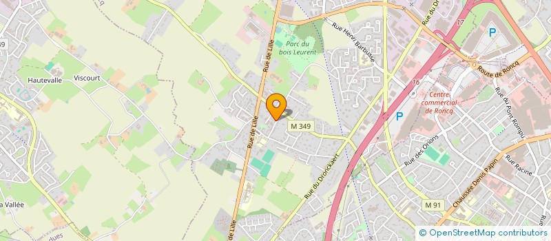 localisation de l'entreprise MONSIEUR PATRICK HUET  RONCQ