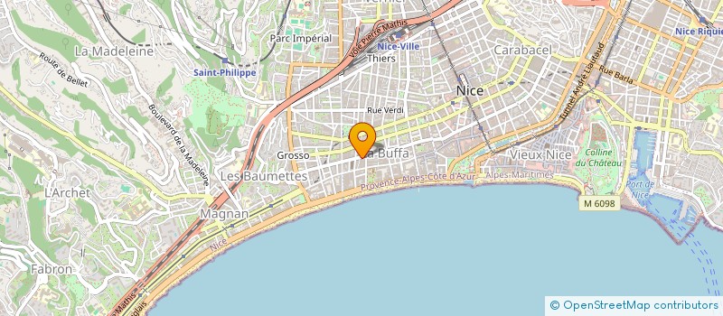 localisation de l'entreprise MONSIEUR PATRICK HUGON à NICE