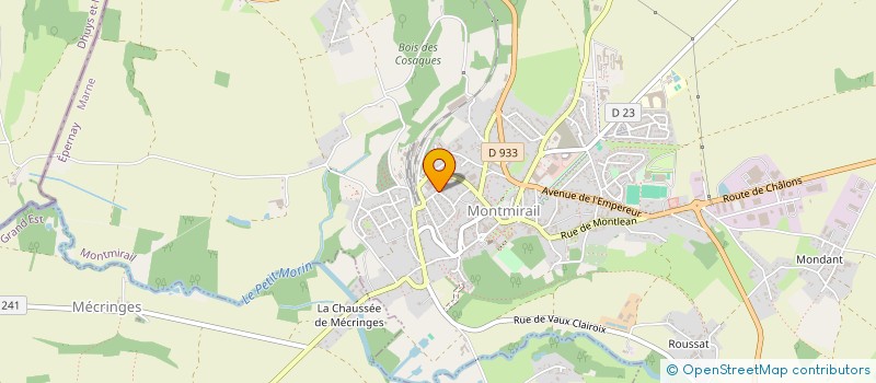 localisation de l'entreprise MONSIEUR PATRICK HUGUES  MONTMIRAIL