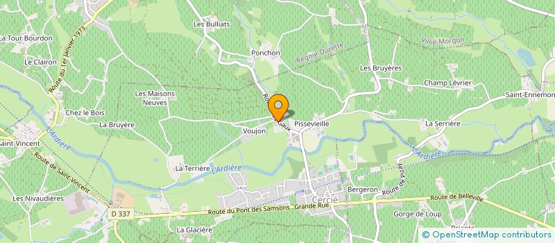 localisation de l'entreprise MONSIEUR PATRICK HUGUES-HEBRARD à CERCIE