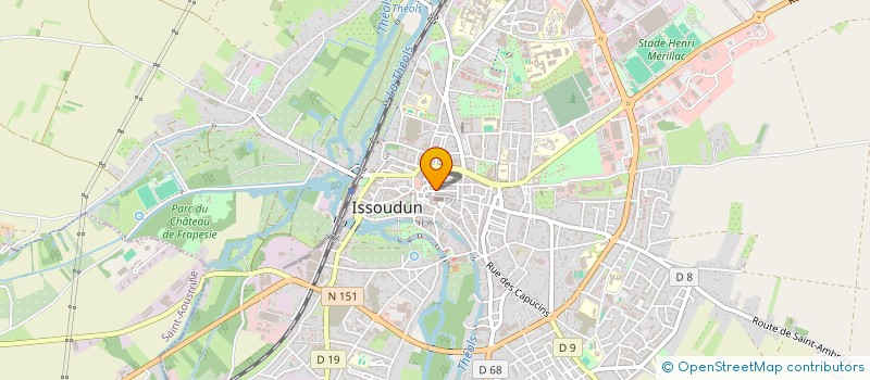 localisation de l'entreprise MONSIEUR PATRICK HUGUET à ISSOUDUN