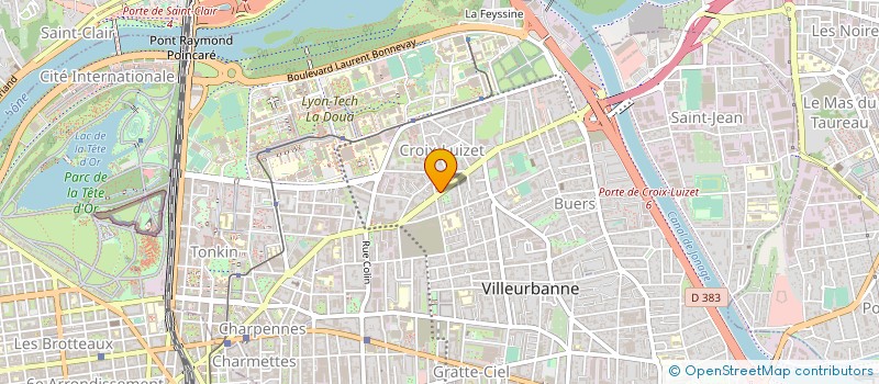 localisation de l'entreprise MONSIEUR PATRICK HUSSON  VILLEURBANNE