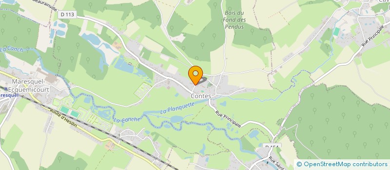 localisation de l'entreprise MONSIEUR PATRICK HUSSON  CONTES