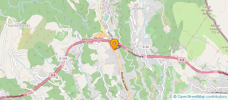 localisation de l'entreprise MONSIEUR PATRICK HUYARD  MENTON