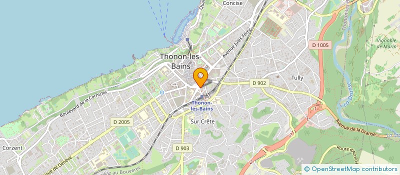 localisation de l'entreprise MONSIEUR PATRICK HYVERNAT à THONON-LES-BAINS