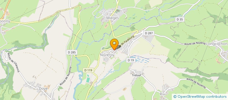 localisation de l'entreprise MONSIEUR PATRICK IEHLEN  NOZEROY