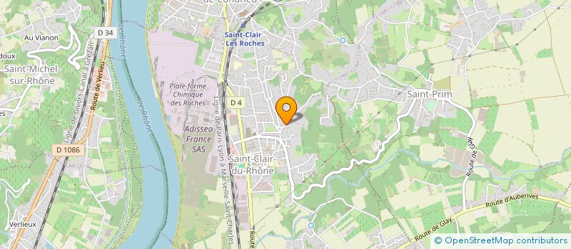 localisation de l'entreprise MONSIEUR PATRICK ISAIA  SAINT-CLAIR-DU-RHONE