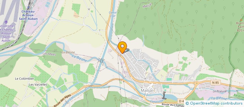 localisation de l'entreprise MONSIEUR PATRICK ISNARD  MALIJAI