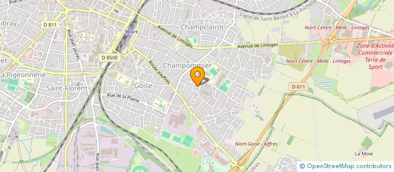 localisation de l'entreprise MONSIEUR PATRICK JACKY BODIN  NIORT