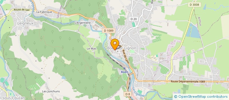 localisation de l'entreprise MONSIEUR PATRICK JAHAN  BOEN-SUR-LIGNON