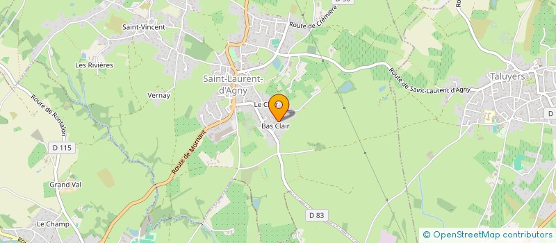 localisation de l'entreprise MONSIEUR PATRICK JAMET à SAINT LAURENT D'AGNY