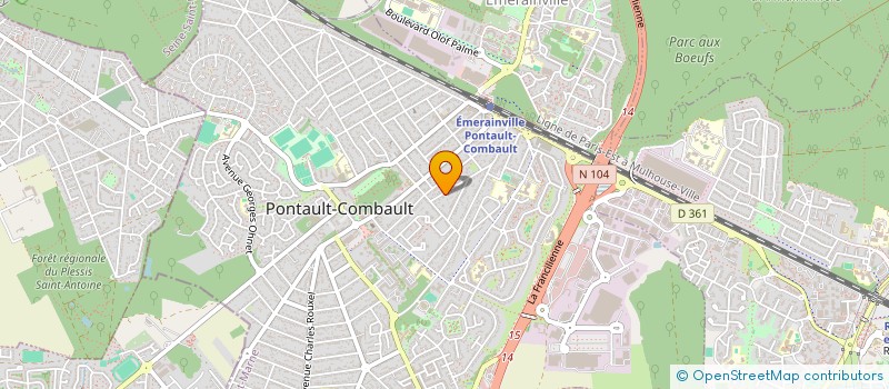 localisation de l'entreprise MONSIEUR PATRICK JANKIEWICZ  PONTAULT-COMBAULT