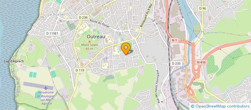 localisation de l'entreprise MONSIEUR PATRICK JANNEQUIN  OUTREAU