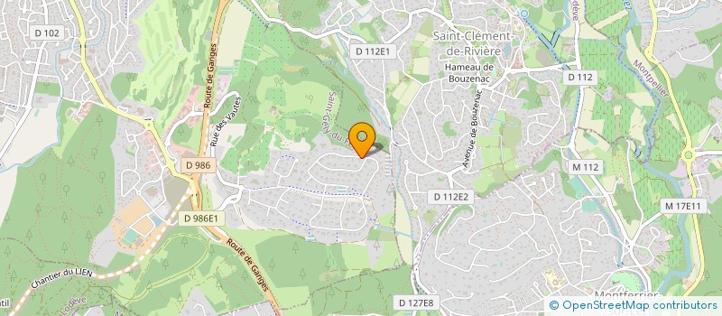 localisation de l'entreprise MONSIEUR PATRICK JEANNE  SAINT-GELY-DU-FESC