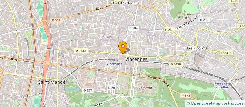 localisation de l'entreprise MONSIEUR PATRICK JEANNERAT à VINCENNES