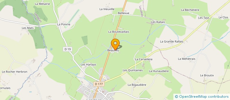 localisation de l'entreprise MONSIEUR PATRICK JEHAN  LANDEAN