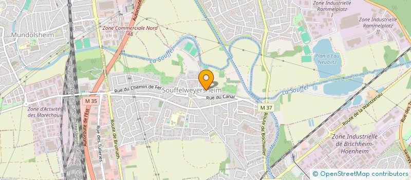 localisation de l'entreprise MONSIEUR PATRICK JESEL  SOUFFELWEYERSHEIM