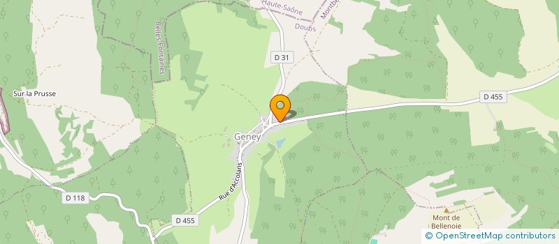 localisation de l'entreprise MONSIEUR PATRICK JOLY  GENEY