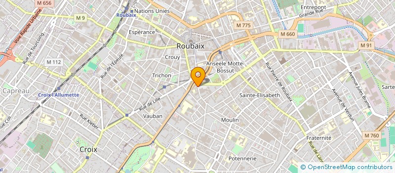 localisation de l'entreprise MONSIEUR PATRICK JONAS  ROUBAIX