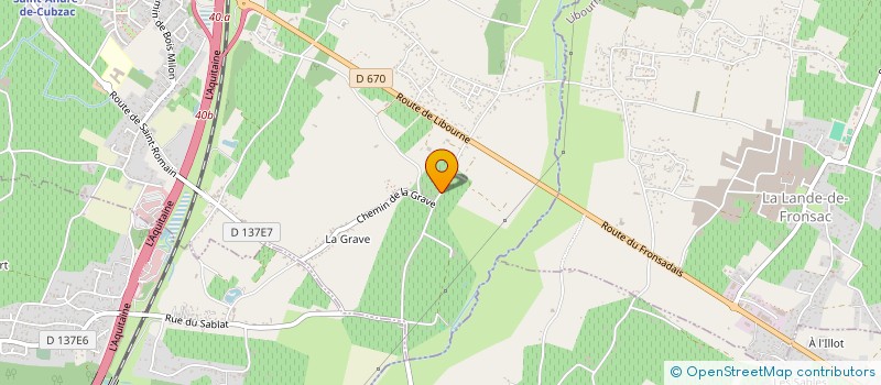 localisation de l'entreprise MONSIEUR PATRICK JOSLIN  SAINT-ANDRE-DE-CUBZAC