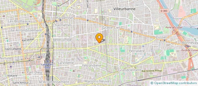localisation de l'entreprise MONSIEUR PATRICK JOSSERAND à VILLEURBANNE
