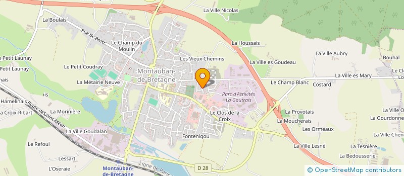 localisation de l'entreprise MONSIEUR PATRICK JOUAN  MONTAUBAN-DE-BRETAGNE