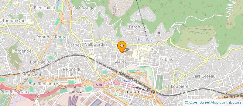 localisation de l'entreprise MONSIEUR PATRICK JOUFFRET  TOULON