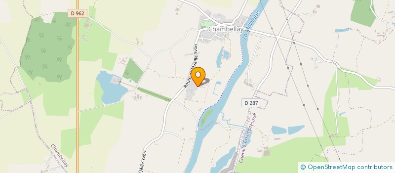localisation de l'entreprise MONSIEUR PATRICK JOUON  CHAMBELLAY