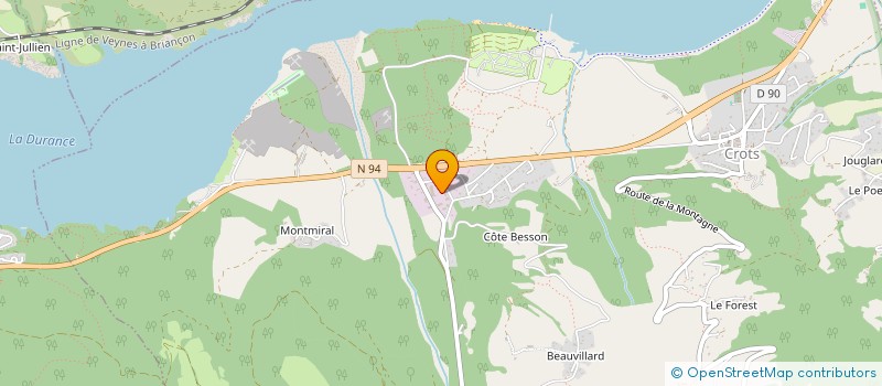 localisation de l'entreprise MONSIEUR PATRICK JOURDAN  CROTS