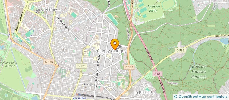 localisation de l'entreprise MONSIEUR PATRICK JOUSLIN DE NORAY à VERSAILLES