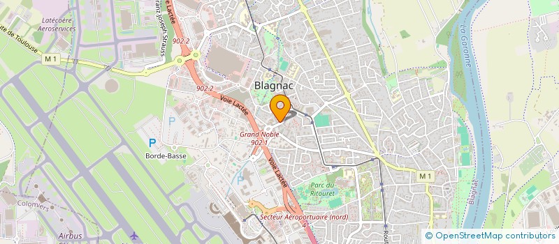 localisation de l'entreprise MONSIEUR PATRICK JOUVET à BLAGNAC