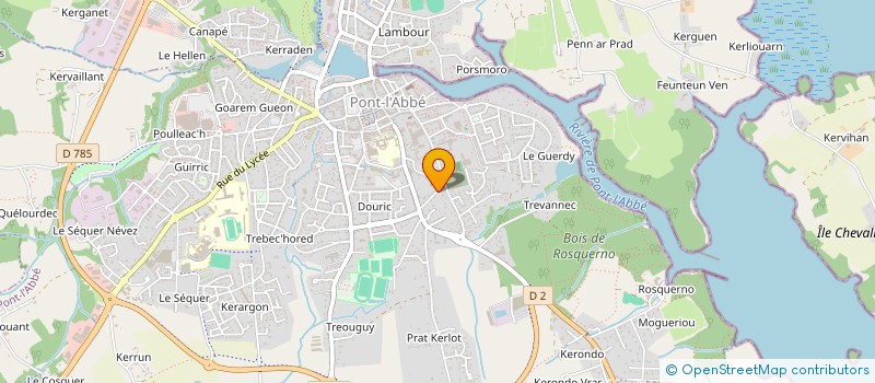 localisation de l'entreprise MONSIEUR PATRICK-JUNIOR PETIT  PONT-L'ABBE