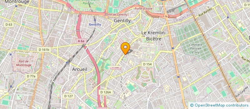 localisation de l'entreprise MONSIEUR PATRICK JUSTIN  LE KREMLIN-BICETRE