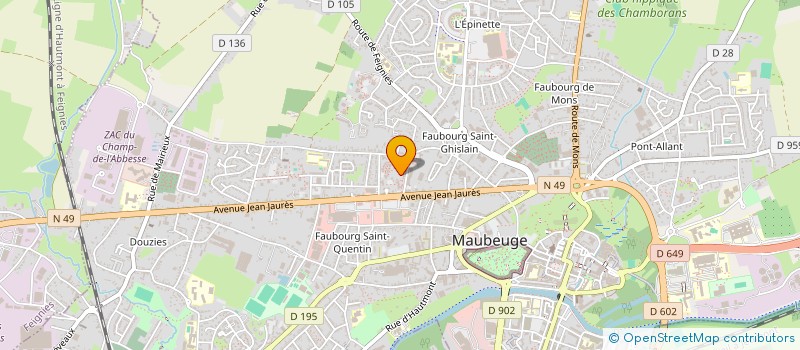 localisation de l'entreprise MONSIEUR PATRICK KALOUN à MAUBEUGE