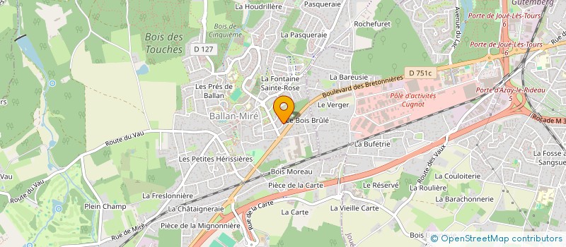 localisation de l'entreprise MONSIEUR PATRICK KAZMIEREZAK  BALLAN-MIRE