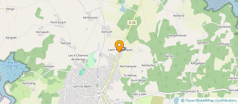 localisation de l'entreprise MONSIEUR PATRICK KERDAVID  CRACH