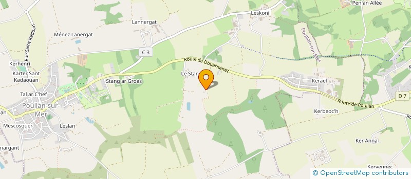 localisation de l'entreprise MONSIEUR PATRICK KERIBIN à LE JUCH