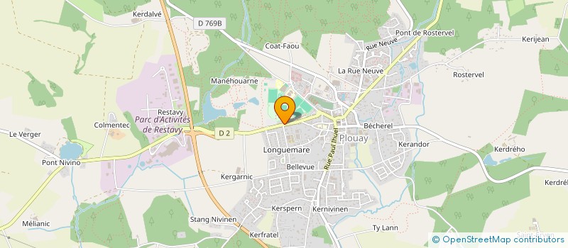 localisation de l'entreprise MONSIEUR PATRICK KERVADEC à PLOUAY