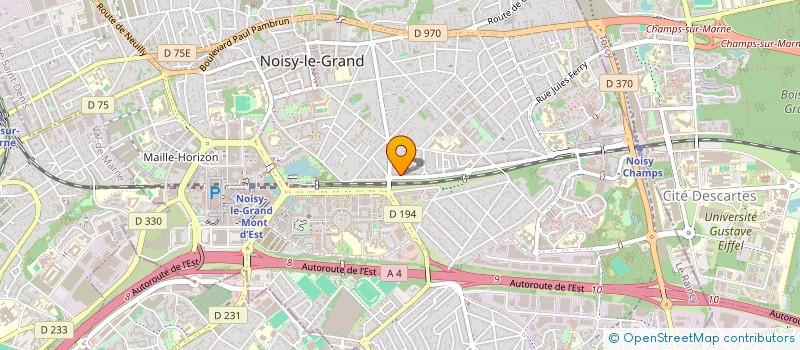 localisation de l'entreprise MONSIEUR PATRICK L'ELIE  NOISY-LE-GRAND