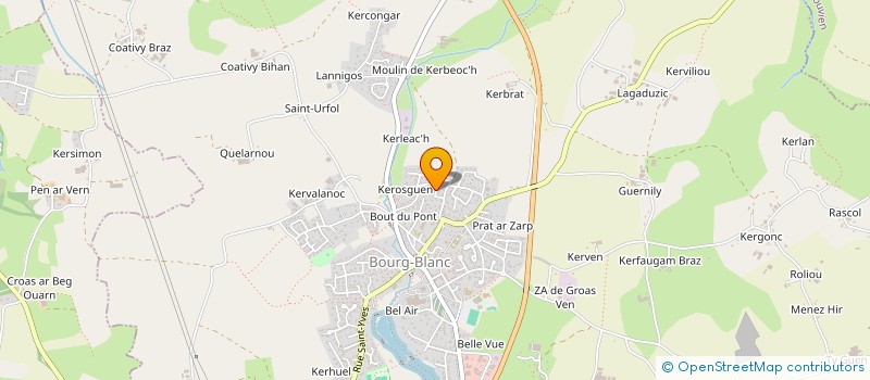 localisation de l'entreprise MONSIEUR PATRICK LABECOT  BOURG-BLANC