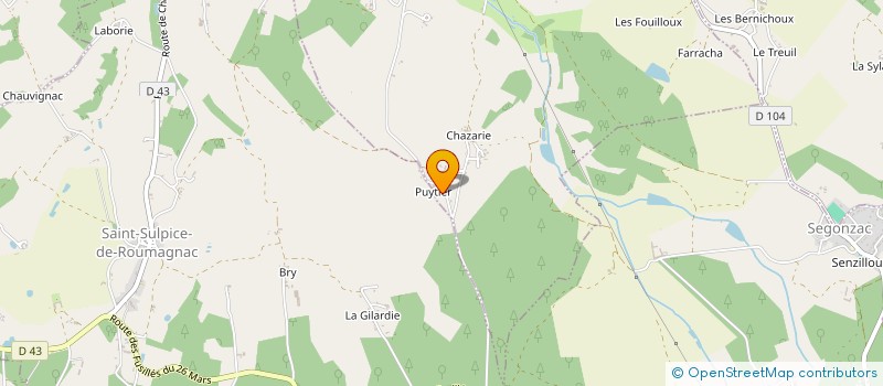 localisation de l'entreprise MONSIEUR PATRICK LACHAUD  VILLETOUREIX