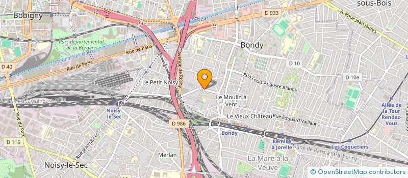 localisation de l'entreprise MONSIEUR PATRICK LACOSTE  BONDY