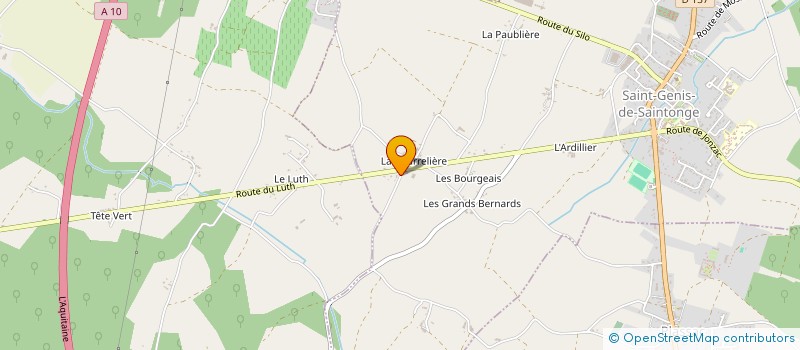 localisation de l'entreprise MONSIEUR PATRICK LACROIX  SAINT-GENIS-DE-SAINTONGE