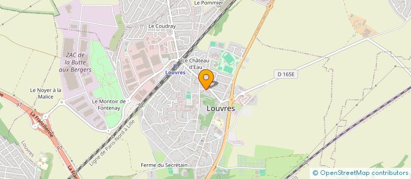 localisation de l'entreprise MONSIEUR PATRICK LADEUIL  LOUVRES