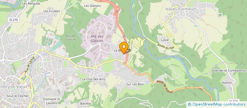 localisation de l'entreprise MONSIEUR PATRICK LAFARGE à ANNECY