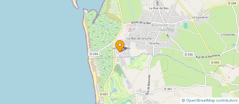 localisation de l'entreprise MONSIEUR PATRICK LAFFAITEUR à BLAINVILLE-SUR-MER
