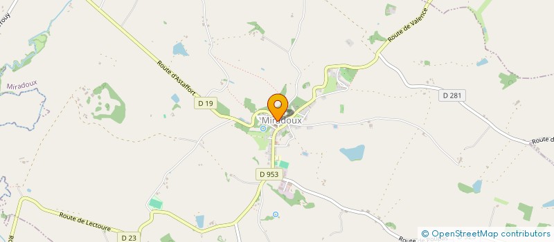 localisation de l'entreprise MONSIEUR PATRICK LAFFONT  MIRADOUX