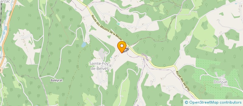 localisation de l'entreprise MONSIEUR PATRICK LAFON  SAINTE FOY DE BELVES