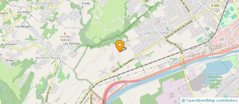 localisation de l'entreprise MONSIEUR PATRICK LAFON  GILLY-SUR-ISERE